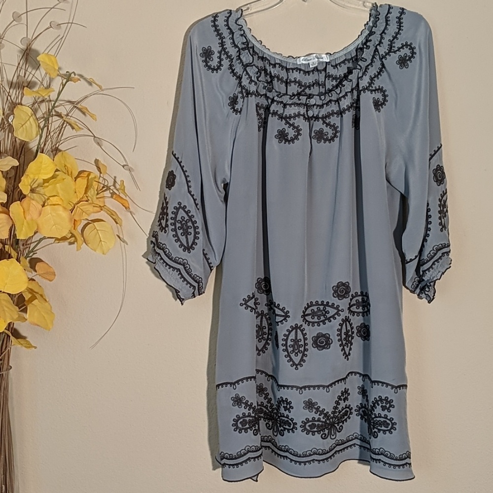 Blue Tassel From Anthropologie Dress